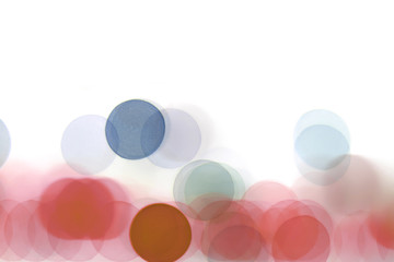 Abstract circle bokeh backgrounds, Colorful bokeh isolated on white background