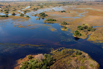 Aerial view - Okavango Delta - Botswana