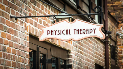 Street Sign to Physical Therapy