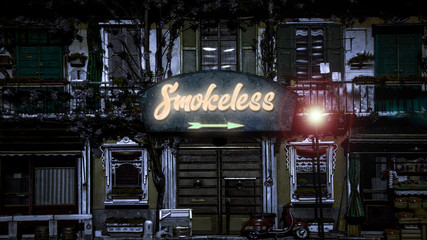 Street Sign to Smokeless