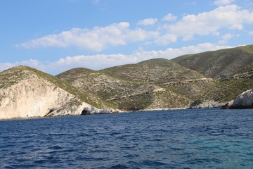 Rocky coastline in Greece