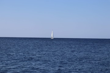 sailboay on the sea
