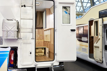 Motorhomes in store