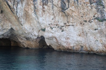 Rocky coastline in Greece