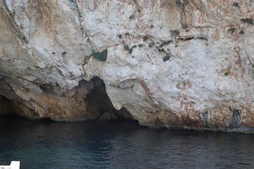 Rocky coastline in Greece