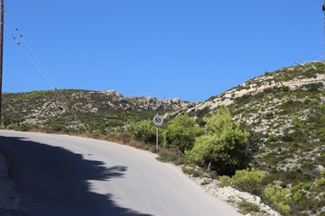 Fototapeta na wymiar road in Greece