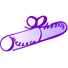 Illustration of tube gift icon on white background