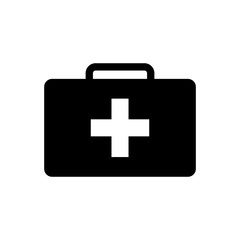 First aid kit icon in trendy flat style isolated on white background