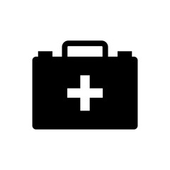 First aid kit icon in trendy flat style isolated on white background