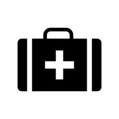 First aid kit icon in trendy flat style isolated on white background