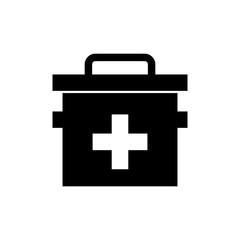 First aid kit icon in trendy flat style isolated on white background