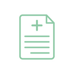 Fototapeta premium Medical sheet icon vector design template