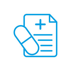 Medical sheet icon vector design template