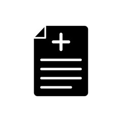 Medical sheet icon vector design template