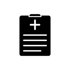 Medical sheet icon vector design template