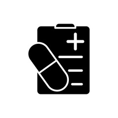 Medical sheet icon vector design template
