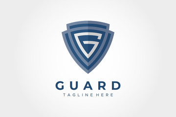 Letter G Shield Security Logo Protection Symbol Vector Logo Design
