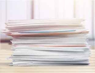 Stack of Envelopes / Files / Documents
