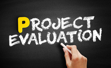 Project evaluation text on blackboard