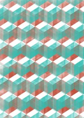 draw abstract background square pattern