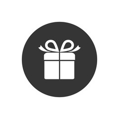 Gift box icon design template. vector illustration flat style