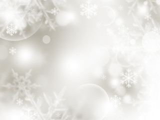 Christmas background concept design of white snowflake and snow with copy space  illustration