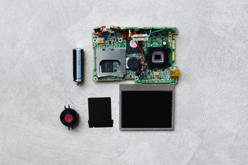 Electronics device in compact camera