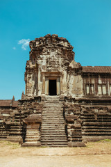 Fototapeta premium Angkor Wat Temple in Cambodia near Siem Reap city in Asia