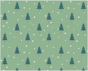 クリスマスツリー　木　背景　パターン　クリスマス