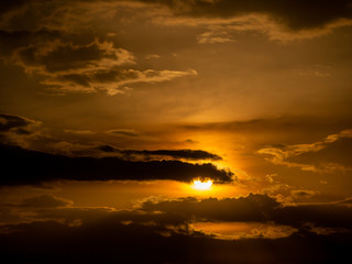 Sun was Covered by Gray Clouds