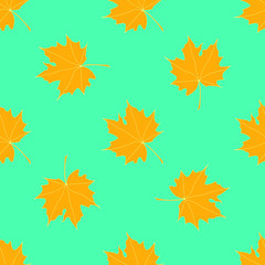 Аbstract vector. Аutumn leaves seamless pattern