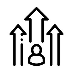 Human Talent Icon Vector Thin Line. Contour Illustration