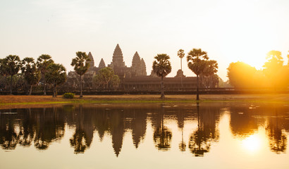 Angkor Wat Temple in Cambodia near Siem Reap city in Asia
