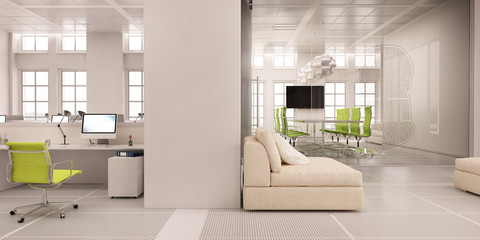 Naklejka na ściany i meble Modern office interior