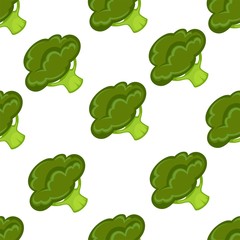 Broccoli organic vegetable seamless pattern healthy food