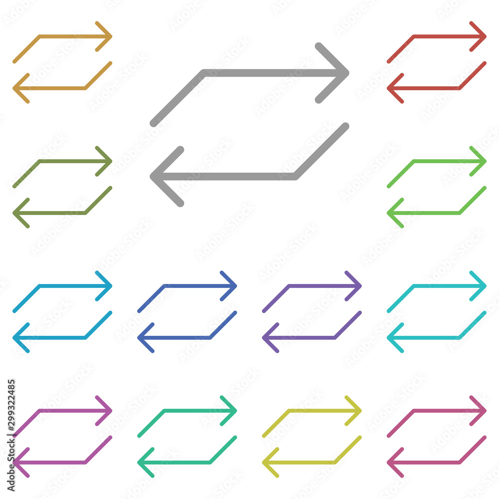 Poster arrow icon. simple thin line, outline vector element of arrow icons set for ui and ux, website or mo
