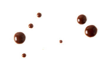 Coffee stains on a white background