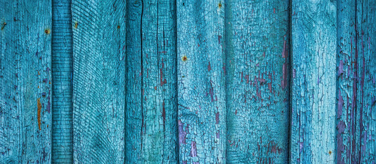 Fototapeta na wymiar Wooden old antique background from ramshackle blue boards