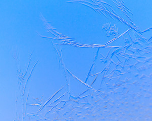 Natural pattern on glass at dawn of the sun.