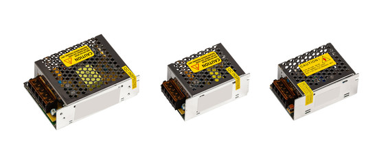 LED lightning power supply isolated on white background