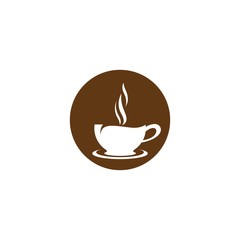 Coffee cup  logo template vector icon