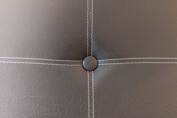 Leather details on a sofa