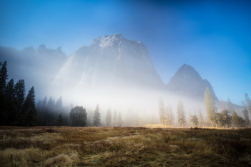 Yosemite Valley at Sunrise in California USA