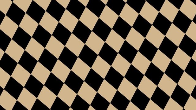 Endless Loop of Chaotic Moving Checkerboard Chequerboard Chequered Pattern