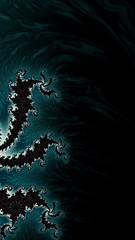 Artfully 3D rendering fractal, fanciful abstract illustration and colorful designed pattern