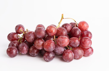 Fresh  grapes fruit isolated on white background