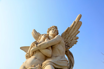 Cupid and Psyche Sculpture - obrazy, fototapety, plakaty