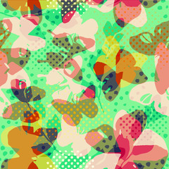 Butterflies and polka dots transparent seamless pattern. Watercolours butterflies in girlish pastel print.