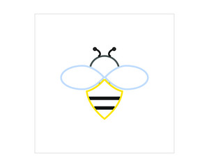 bee icon simple icon vector