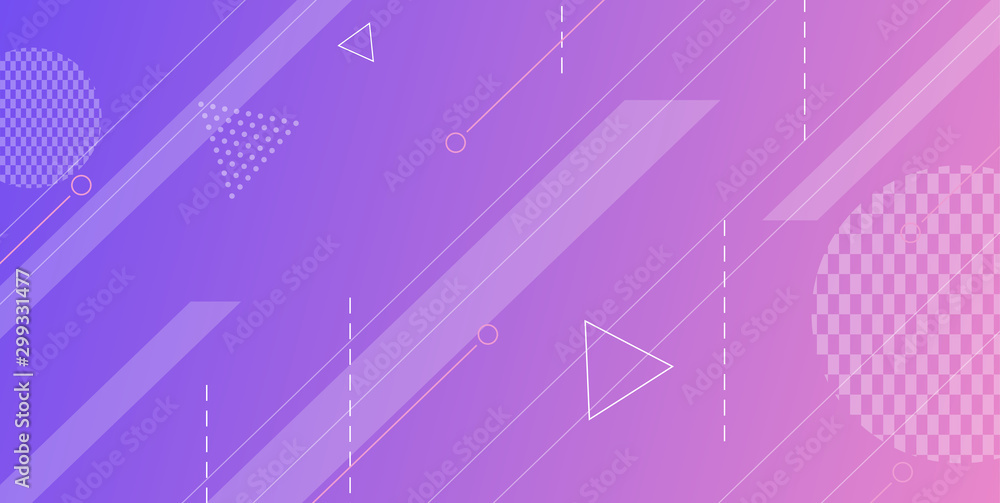 Poster gradient vector geometric shapes background. minimal geometric background with trendy gradient. colo